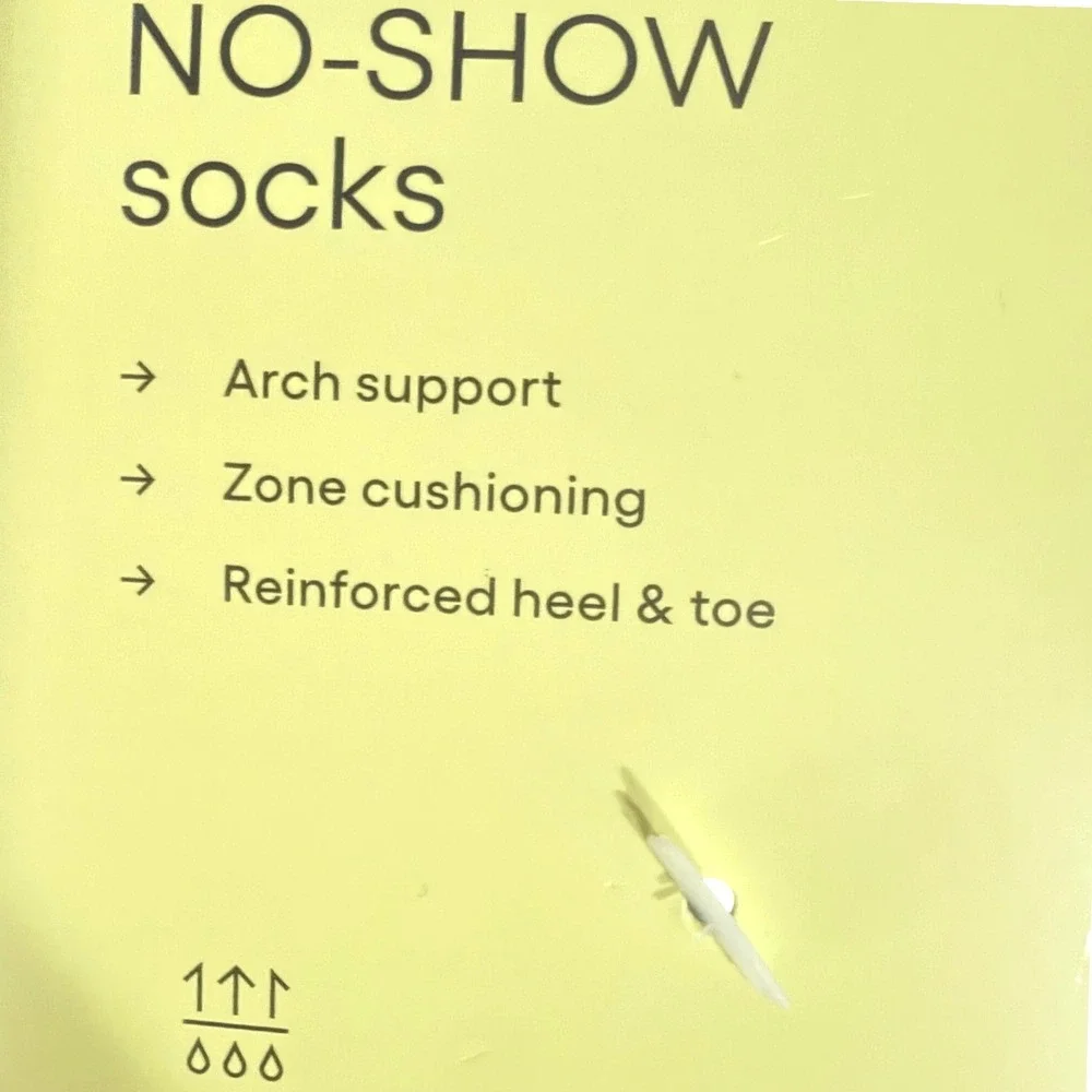 All in Motion Socks No-Show 2-Pack Black Shoe Size 3-7 Large 12 Pairs